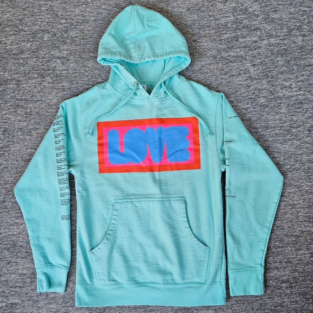 John Legend Bigger Love Tour Womens Sz S 2021 Merchandise Hoodie Concert Music